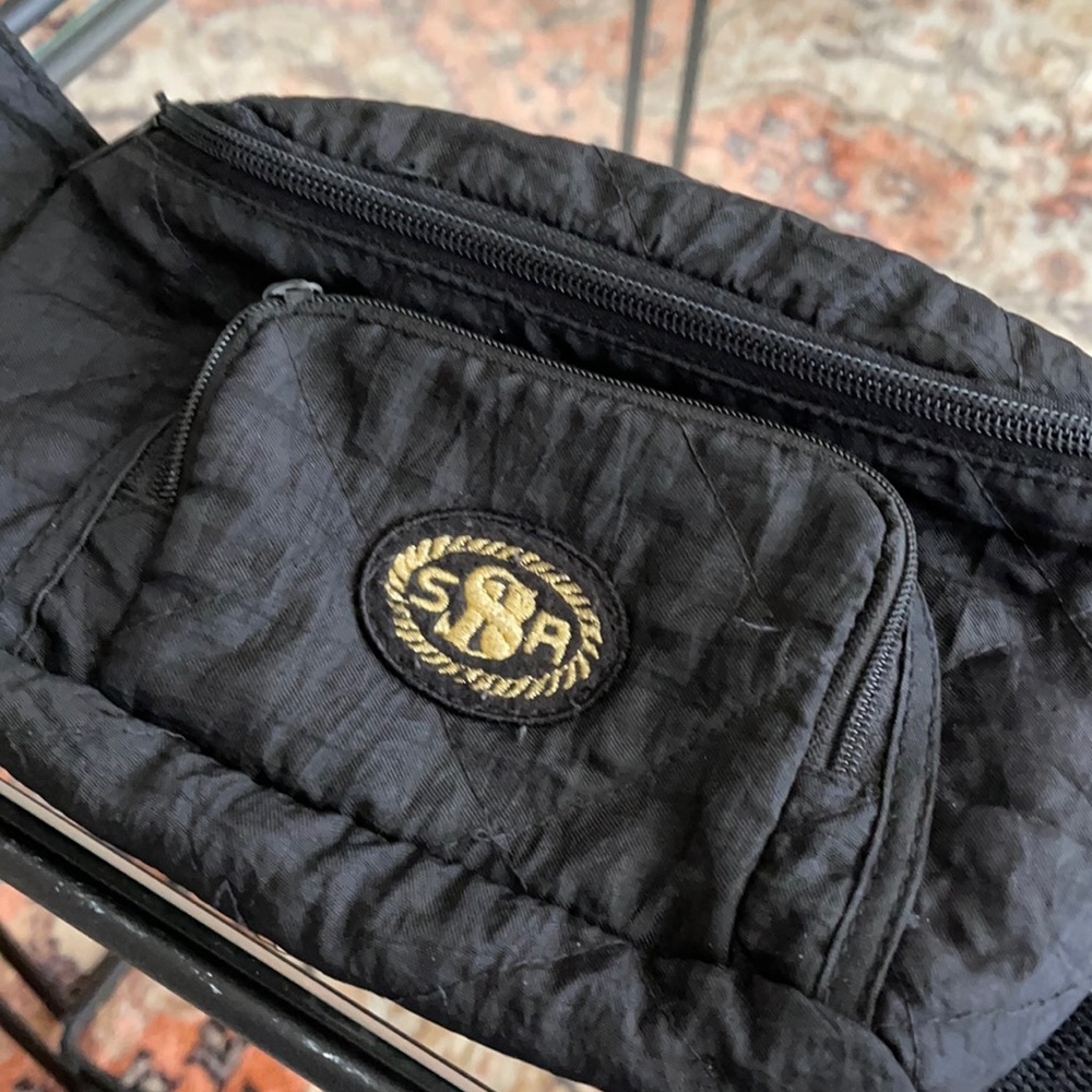 Sonia Rykiel nylon Fanny pack all l zippers work